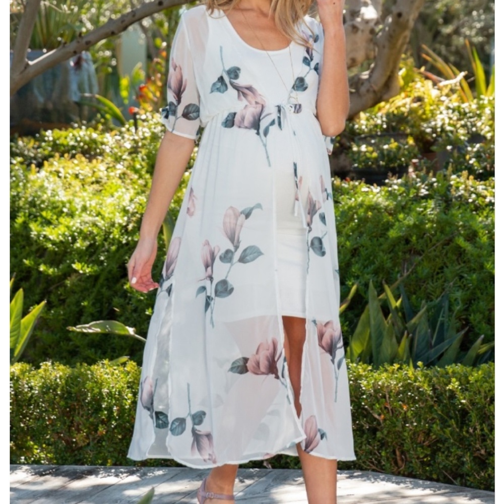 Floral kimono/dress cover